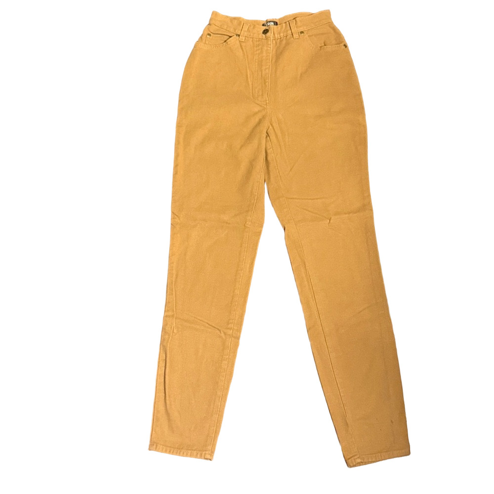 Vintage Boutique Europa Brushed Cotton Light Brown Jeans Size 4